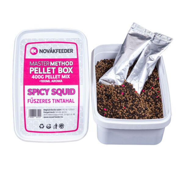 Masters Method Pellet Box 400 g Pellet Mix Spicy Squid
