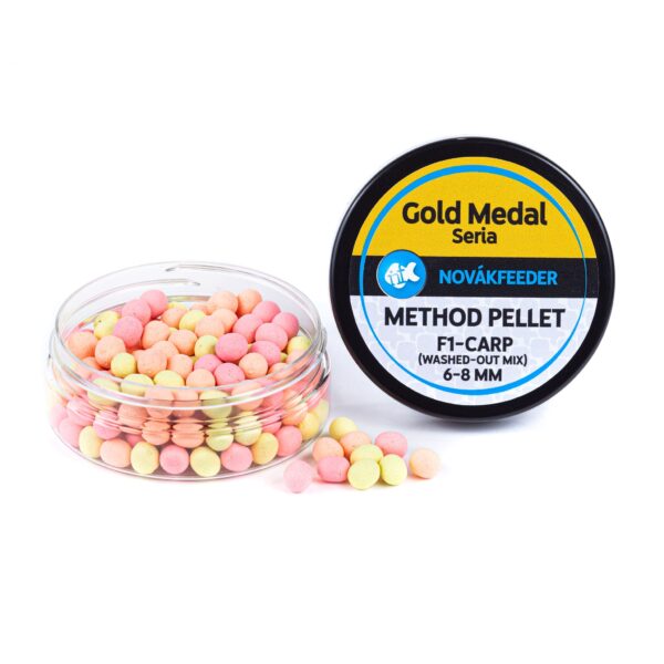 Gold Medal Method Pellet 6-8 mm F1 CARP (WASHED-OUT MIX)