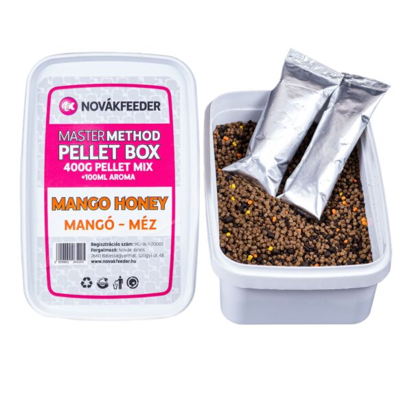 Masters Method Pellet Box 400 g Pellet Mix Mangó-Méz
