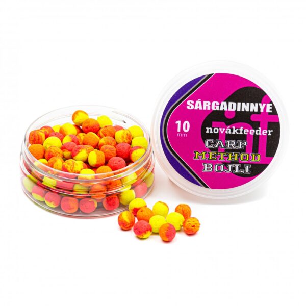 NOVÁKFEEDER CARP METHOD BOJLI 10MM SÁRGADINNYE