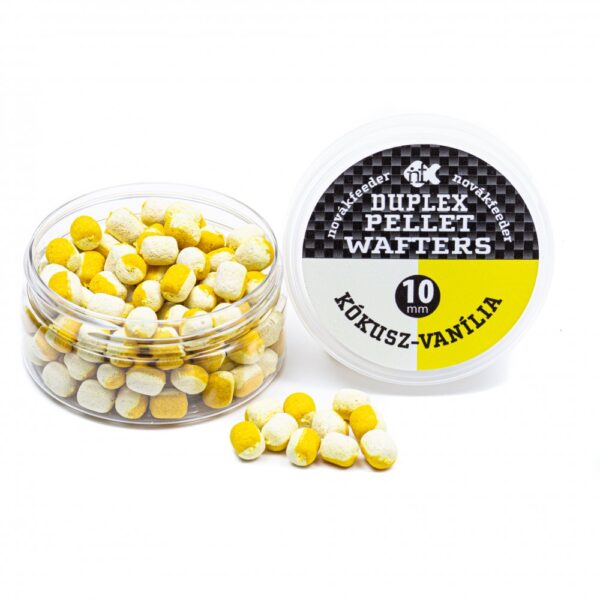 NOVÁKFEEDER DUPLEX PELLET 10MM KÓKUSZ-VANILIA WAFTERS