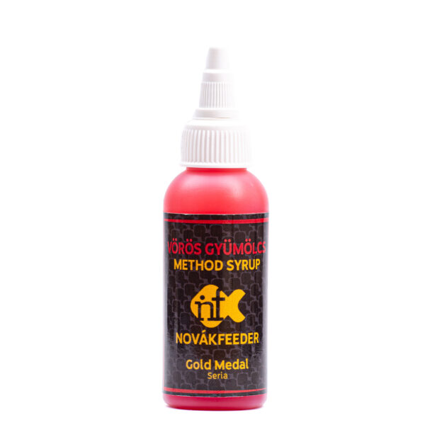 NOVÁKFEEDER GOLD MEDAL SERIE METHOD SYRUP VÖRÖSGYÜMÖLCS 60ML