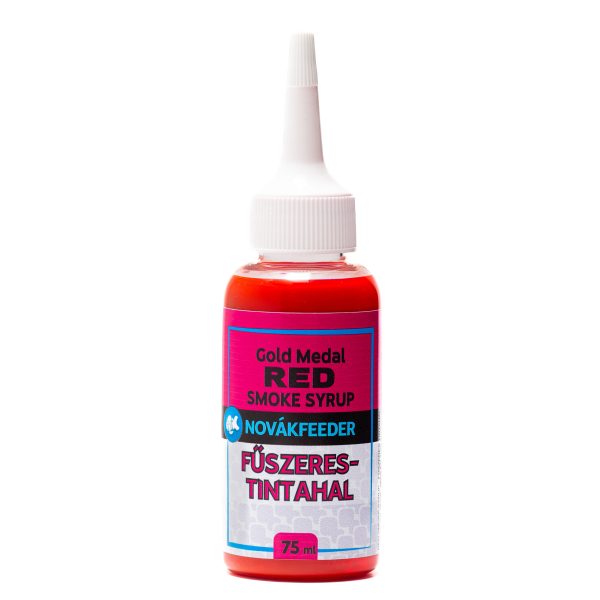NOVÁKFEEDER GOLD MEDAL RED SMOKE SYRUP FŰSZERES-TINTAHAL 75ML
